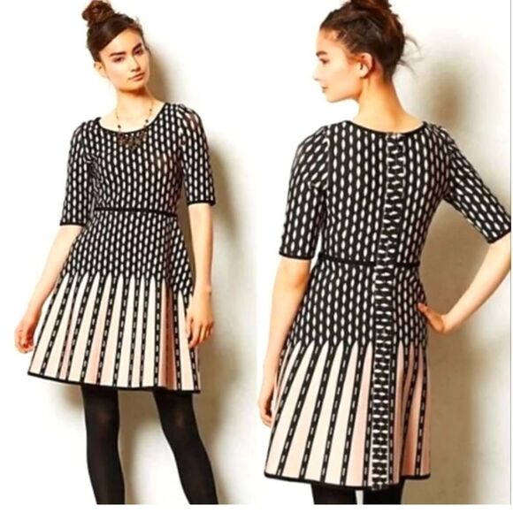 Anthropologie Eyedoll Fit and Flare Knit Dress
